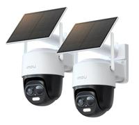 Imou 2K Lot 2 Caméras Surveillance WiFi Exterieure sans Fil Solaire, 2.4GHz | Caméra Solaire Exterieur 360° PTZ, Batterie 5000mAh, Détection de Personnes/Véhicules,Vision Nocturne Couluer,IP65,Mode Privé
