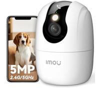 Imou 3K(5MP) Caméra Surveillance WiFi Intérieur 360° Double-Bande(2,4/5GHz) | Wi-Fi 6, Vision Nocturne Couleur, Détection de Personnes/Animaux, Suivi Intelligent, Compatible Alexa pour Bébé/Chien/Maison