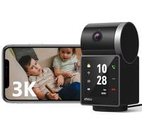 Imou 3K(5MP) Caméra Surveillance WiFi Intérieure sans Fil 360° avec Screne 2,4 Pouces, Appel d'une Seule Touche, AI Détection Humaine/Animale, Suivi Intelligent, Audio Bidirectionnel, Vision Nocturne
