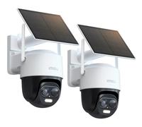 Imou 3K Lot 2 Caméra Surveillance WiFi Exterieure sans Fil Solaire, 2.4GHz
