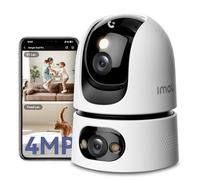 Imou 4K(4MP+4MP) Caméra Surveillance WiFi Intérieur Double Objectif | WiFi 2,4GHz/5GHz, Vision Nocturne Couleur, Détection des Personnes et Animaux, Suivi Intelligent pour Bébé/Chien/Maison