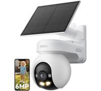 Imou 6MP Caméra Surveillance WiFi Extérieure sans Fil Solaire, Suivi Auto | AOV Enregistrement 24/7, Vision Nocturne Couleurs de Jour, WiFi 2,4G/5GHz, Détection de Personne/Véhicule, Batterie 10000mAh