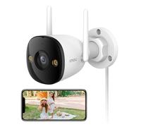 Imou Caméra de Surveillance WiFi Extérieure, 2.5K Caméra IP WiFi 2.4 GHz Étanche avec Vision Nocturne de 30m, Détection de Mouvement AI (Bullet 2C 4MP)