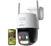 Imou Caméra PoE Extérieure, WiFi 2.4/5GHz, Vision Nocturne Couleur de Jour