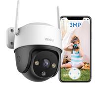 Imou Cruiser SE+ 2K Caméra de sécurité extérieure pour la Maison, WiFi CCTV pour la Maison, Surveillance avec Couverture à 360°, détection de Mouvement Humain/Humain, Vision Nocturne Intelligente