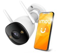Imou Caméra de surveillance IMOUCAMBULLET33MP – Vision 2K, Détection humaine, Wi‑Fi