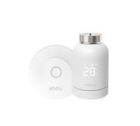 Imou Smart Home Kit Thermostat de radiateur 1+1, Thermostat Intelligent avec Fonction App Imou App/plannings/Geofencing/détection d'ouverture de fenêtre, Seulement 2,4 GHz WLAN