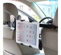 IMOUNT Support d'appui-tête de voiture 2 en 1 Support d'appui-tête de siège arrière de voiture Support de tablette et de téléphone avec rotation réglable à 360 degrés, pour iPhone, Galaxy, Huawei, Xia