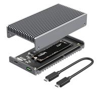 iMounts Boîtier USB4.0 NVMe SSD - Boîtier externe pour disque dur M.2 jusqu'à 8TB, 40 Gbit/s, compatible avec Thunderbolt 3/4 & MacBook M1-M4, aluminium