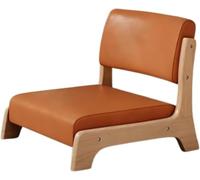 IMOYBBR Fauteuil De Sol Japonais Zaisu Tatami, Chaise Basse en Bois Massif avec Dossier Et Tapis Vert, 48 X 45 X 36 Cm, Idéal pour La Lecture, Le Salon, La Chambre Ou Un Kotatsu. Natural Wood Color