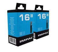 Impac 2 Pack Cycle Tubes 16" Valve Schrader (Voiture Type Soupape) - 16 X 1.75-2.25 (47-305/57-305)