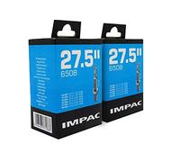 Impac Lot de 2 Tubes de vélo 27,5" (650b) Valve Presta 27,5 x 1,50-2,35/40-584 - 60-584 pour VTT