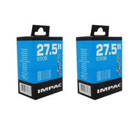 Impac Lot de 2 Tubes de vélo 27,5" (650b) Valve Presta 27,5 x 1,50-2,35/40-584 - 60-584 pour VTT