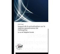 Impact De La Privatisation Sur Le Régime Gouvernance De L'entreprise