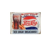 Autres accessoires de décoration GENERIQUE Grande plaque métal Pepsi 70 x 50 cm