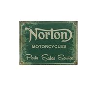 IMPACT ET STRATEGIE Grande Plaque métallique Norton