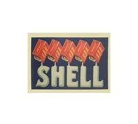 IMPACT ET STRATEGIE Grande Plaque métallique Shell