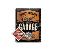 IMPACT ET STRATEGIE Plaque métallique Harley Davidson Genuine