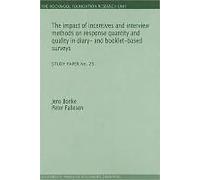 Impact Of Incentives & Interview Methods On Response Quantity & Quality In Diary- & Booklet-Based Surveys