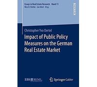 Impact Of Public Policy Measures On The German Real Estate Market