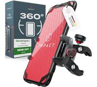 Impact® Pro Mount 360° Support de téléphone portable pour vélo avec support universel - Compatible avec smartphone de 4 à 7" - Pour guidon avec rotule et caoutchouc de sécurité