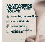 Impact Whey Isolate - 1KG - 33portions - Crème à la fraise
