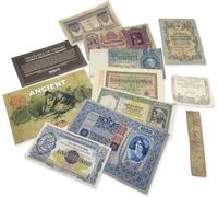 IMPACTO COLECCIONABLES Collection de 10 Billets Anciens Authentiques - 3 Siècles d’Histoire sans Répétitions - Billets Originaux du Monde - Certificat d’Authenticité