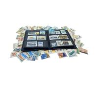 IMPACTO COLECCIONABLES - Collection de 100 timbres sur le thème des bateaux avec album inclus (14 x 18 x 1 cm) | Élevez votre collection philatélique avec des timbres, dans un album compact et élégant