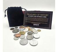 IMPACTO COLECCIONABLES | Collection de 30 Pièces Authentiques d'Amérique - Pièces de Collection Uniques, Originales et Certifiées par des Experts