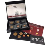 IMPACTO COLECCIONABLES Collection de 6 Monnaies Authentiques de la Seconde Guerre Mondiale - Guerre du Pacifique et Pearl Harbor (1938-1945) - Coffret de Collection avec Certificat d’Authenticité