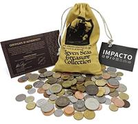 IMPACTO COLECCIONABLES Le trésor des 7 Mers. 500 pièces de Monnaie du Monde Entier. avec Certificat d'authenticité