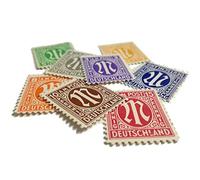 IMPACTO COLECCIONABLES Seconde Guerre Mondiale - 9 Timbres des Alliés (États-Unis et Grande-Bretagne) de Berlin