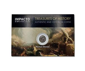 IMPACTO COLECCIONABLES | Véritable Pièce Ancienne de l’Empire Romain | Pièce Originale de Constantin Ier Le Grand, Le Premier Empereur Chrétien | Certificat d’Authenticité Inclus