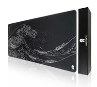 IMPACTRION Wave - Tapis de souris de jeu - XXL 900 x 400 cm - Antidérapant - Surface traitée thermiquement pour un glissement précis et rapide de la souris - Enroulable et sans ondulations