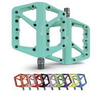 IMPALAPRO Bike Fahrradpedale Aus Nylon Rutschfest Breites Plattform - Pedale Fahrrad 9/16 Zoll Bearing Wasserdicht Anti-staub - Mountainbike - MTB - Rennrad - BMX (Turquoise)