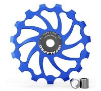 IMPALAPRO Bike Roulette de Derailleur pour Vélo 15T/17T AL 7075 avec Roulement Céramique - Poulie Derailleur - Galet Derailleur Shimano - Roue Jockey - Galet de Dérailleur Ceramique (15T Bleu)