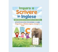 Imparo a Scrivere in Inglese - Libro Prescolare di Tracciamento Lettere e Parole 3-4 Anni: Attività ABC da Ricalcare | Esercizi Pre-Scrittura in ... per Età Prescolare e Prima Elementare
