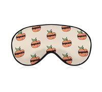 Impeach The Peach Sleeping Eye Mask Masque pour les yeux avec sangle réglable pour les yeux bandés pour les voyages en avion