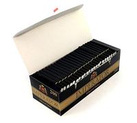 Imperator - Boîte de 200 tubes à cigarettes filtrés noirs, naturels, conformes à la norme européenne