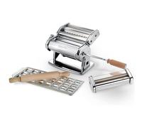 Imperia - Coffret cadeau composé d'iPasta T. 2/6,5 mm Classica, d'un moule à ravioli, d'un coupe-pâtes et d'un rouleau à pâtisserie.