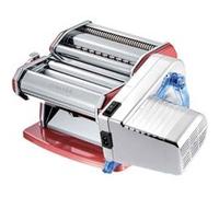 Imperia Electric Ligne Classique Machine à pâtes électrique Fabrique en Italie. Machine à pâtes fraîches avec moteur électrique. Laminatrice électrique Lasagnes, Tagliolini, Fettuccine. (Rouge)