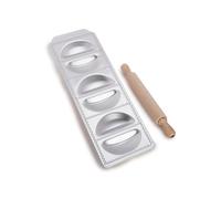 Imperia Raviolamp Ligne Classique. Moule à raviolis Fabriquè en Italie. Accessoire pour machine à pâtes. Accessoire de cuisine pour pâtes fraîches. Avec rouleau à pâtisserie (6 sorrisi)
