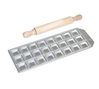 Imperia Raviolamp Moule 24 Pcs Raviolis Classiques en Aluminium Imprime Acier