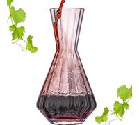 IMPERIAL glass Carafe à vin 1200 ml - Carafe à vin fabriquée à la main en verre Crystalline avec aspect ondulé - Carafe à vin rouge de la série « Cali/London »