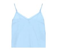 Imperial - Lace V-neck Top - Femme - Tops - Bleu - Taille: 36 FR