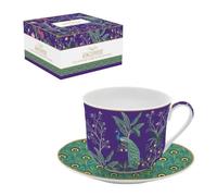 Impérial Peacock - coffret cadeau tasse déjeuner en porcelaine 40cl - EASYLIFE