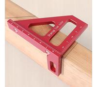 Imperial Règle de mesure multi-angles 3D 45/90 degrés haute précision pour le travail du bois, règle triangulaire à onglet, outil de mesure de disposition (003R) pour ingénieurs, charpentiers, travail
