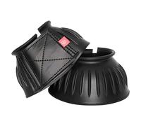 Imperial Riding Bells Cloches pour Sabots, en Caoutchouc Robuste, Fermeture sécurisée, Absorbant Les Chocs et imperméable, entraînement et Excursion, Design Classique et Protection fiable, Noir