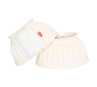Imperial Riding Bells Cloches pour Sabots, en Caoutchouc Robuste, Fermeture sûre, Absorbant Les Chocs et imperméable, entraînement et Excursion, Design Classique et Protection fiable, Blanc, Taille S