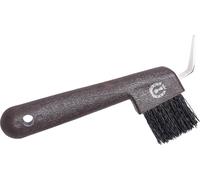 Imperial Riding - Couteau et brosse à sabot pour chevaux, logo TL5676 (taille unique) (Marron noyer)